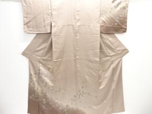 短冊に秋草模様訪問着